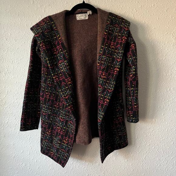 Anthropologie Field Flowers Kerry Wool Hooded Shawl Coat Size XS - Picture 1 of 6